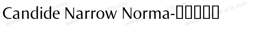 Candide Narrow Norma字体转换